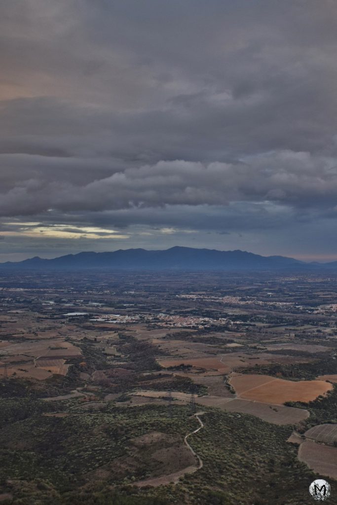 Vue de Força Réal donnant sur les Albères