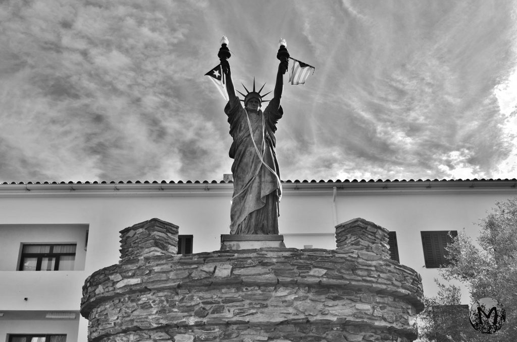 Statue; Liberté; Cadaquès; Espagne