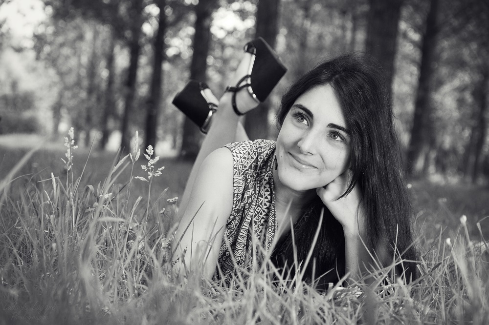 Portrait, Mélanie Escach, Noir et Blanc