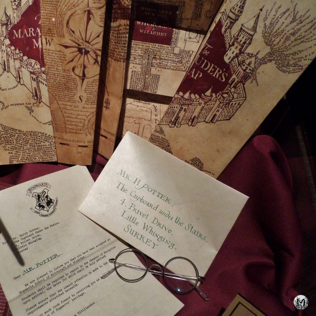 Photo des lettres reçues par Harry Potter