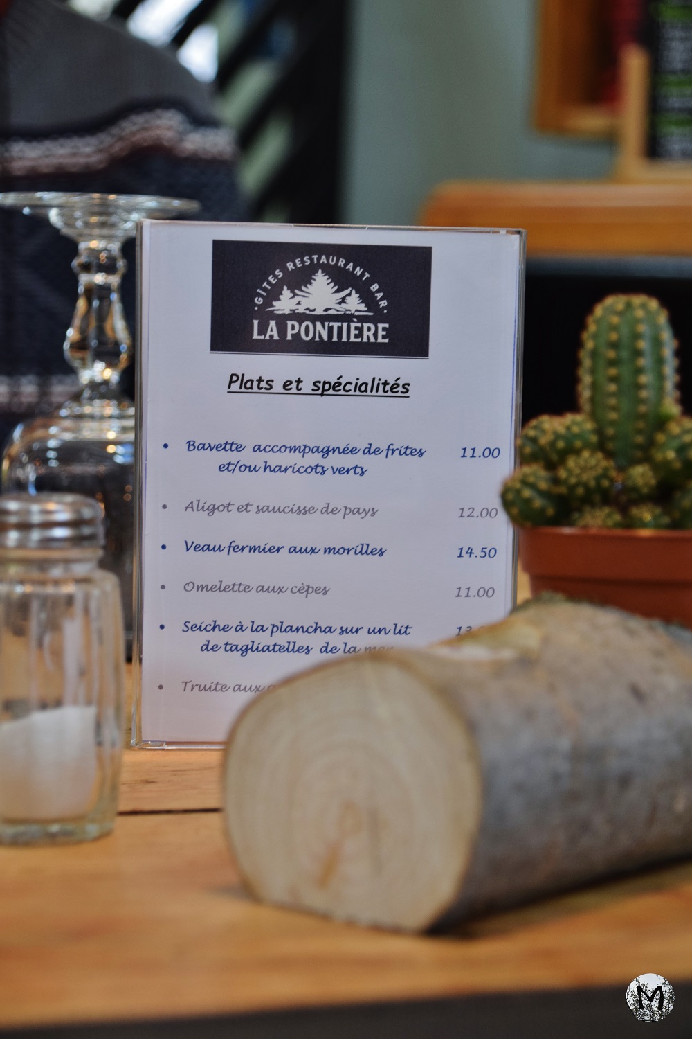 Photo de la carte du restaurant La Pontière