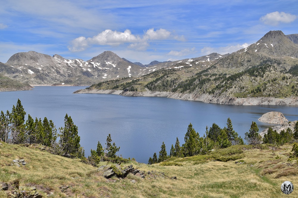 Paysage de montagne au lac du Lanoux