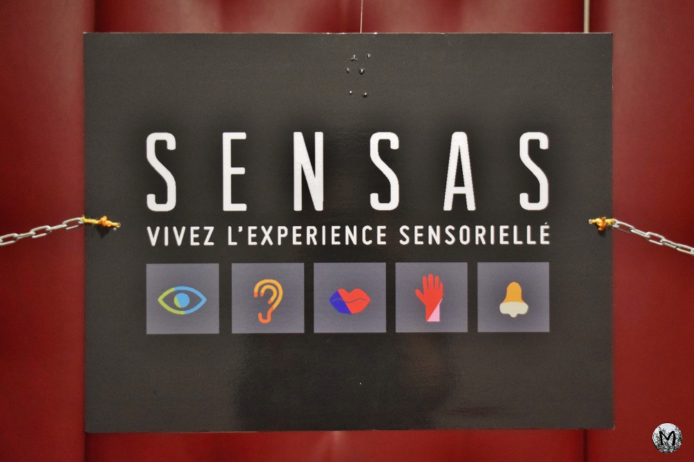 Panneau sur les sens de l'activité Sensas
