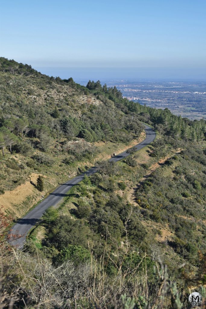 Route sinueuse pour monter à Força Réal