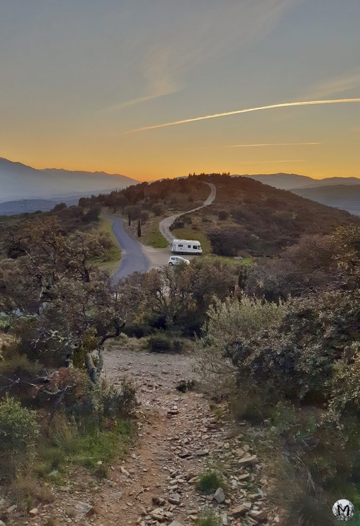 Coucher de soleil sur le chemin de Força Réal