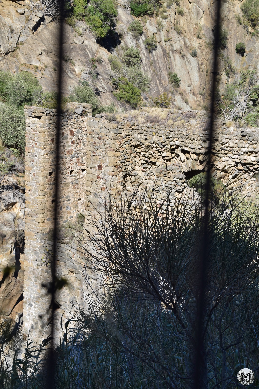 Ruines dans les Gorges de la Guillera à Rodès