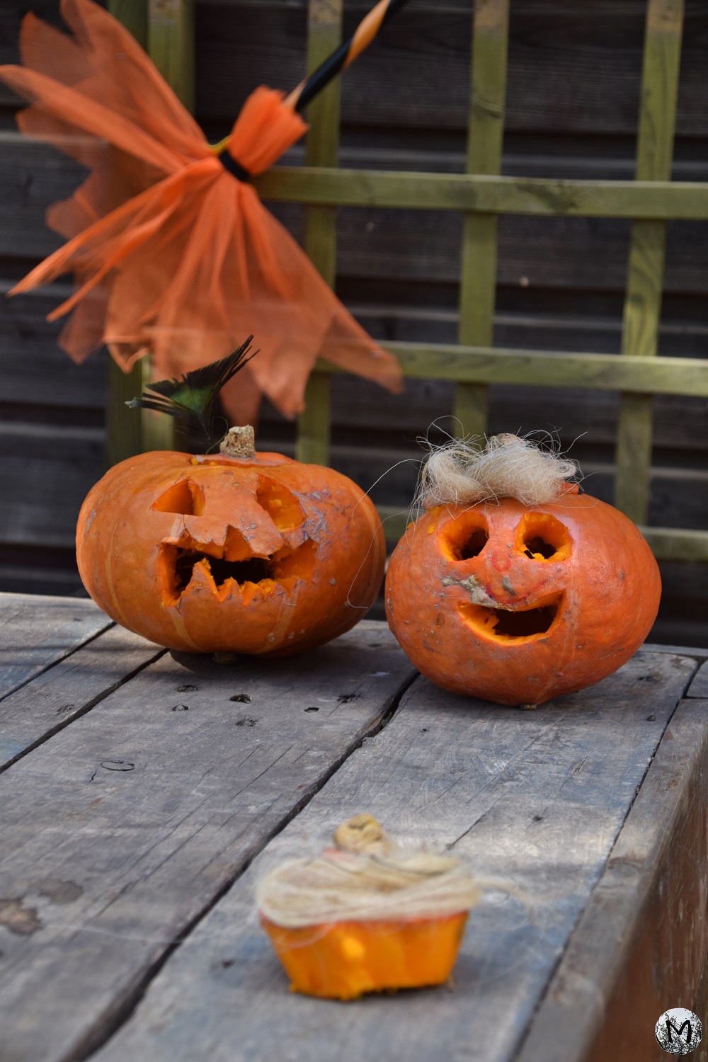 Citrouilles décorées pour Halloween