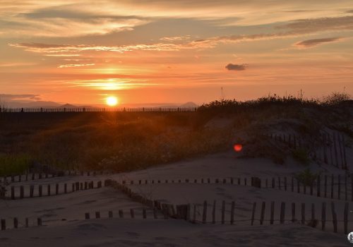 Coucher de soleil sur l'étang de St-Nazaire