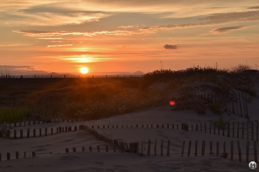 Coucher de soleil sur l'étang de St-Nazaire