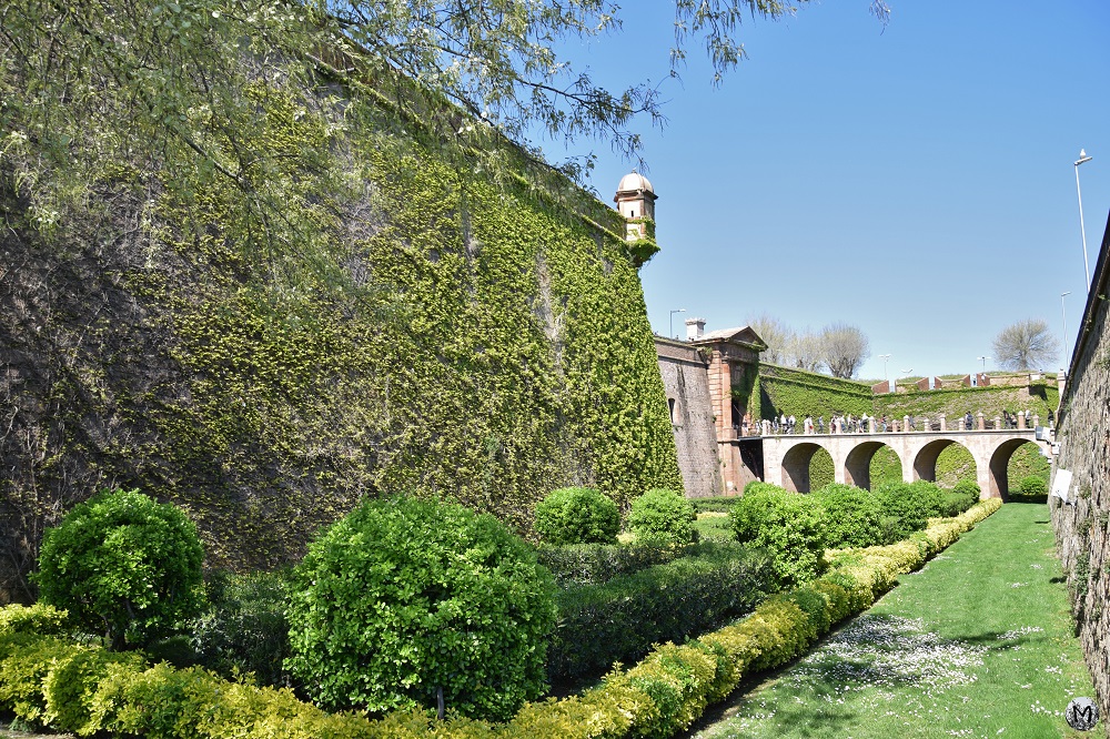 Extérieur du château du Mont-Juïc de Barcelone