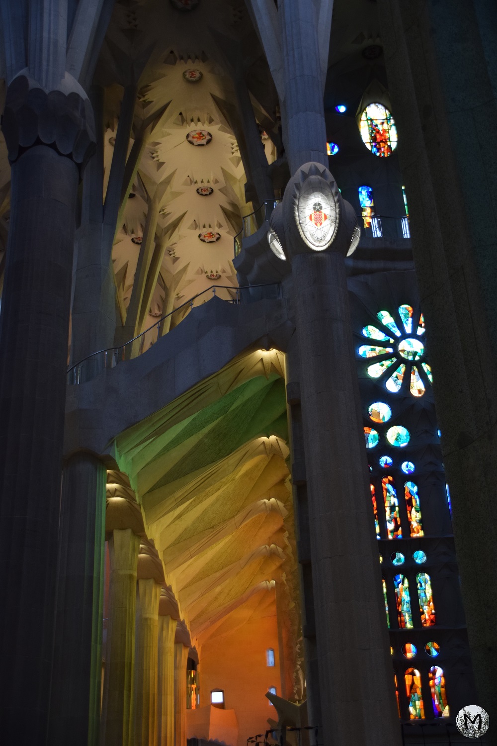 Couleurs des vitraux de la Sagrada Familia