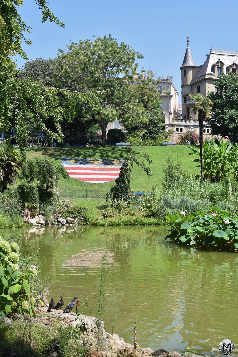 Le jardin du Plateau des Poètes à Béziers