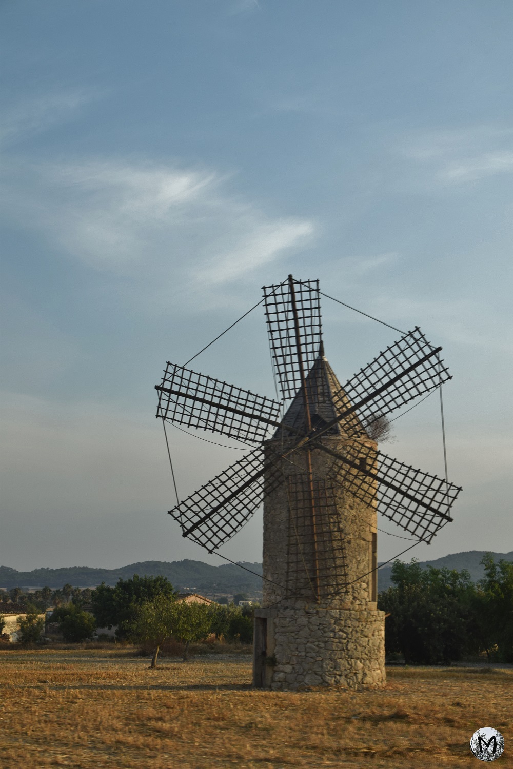 Moulin dans un champ à Majorque