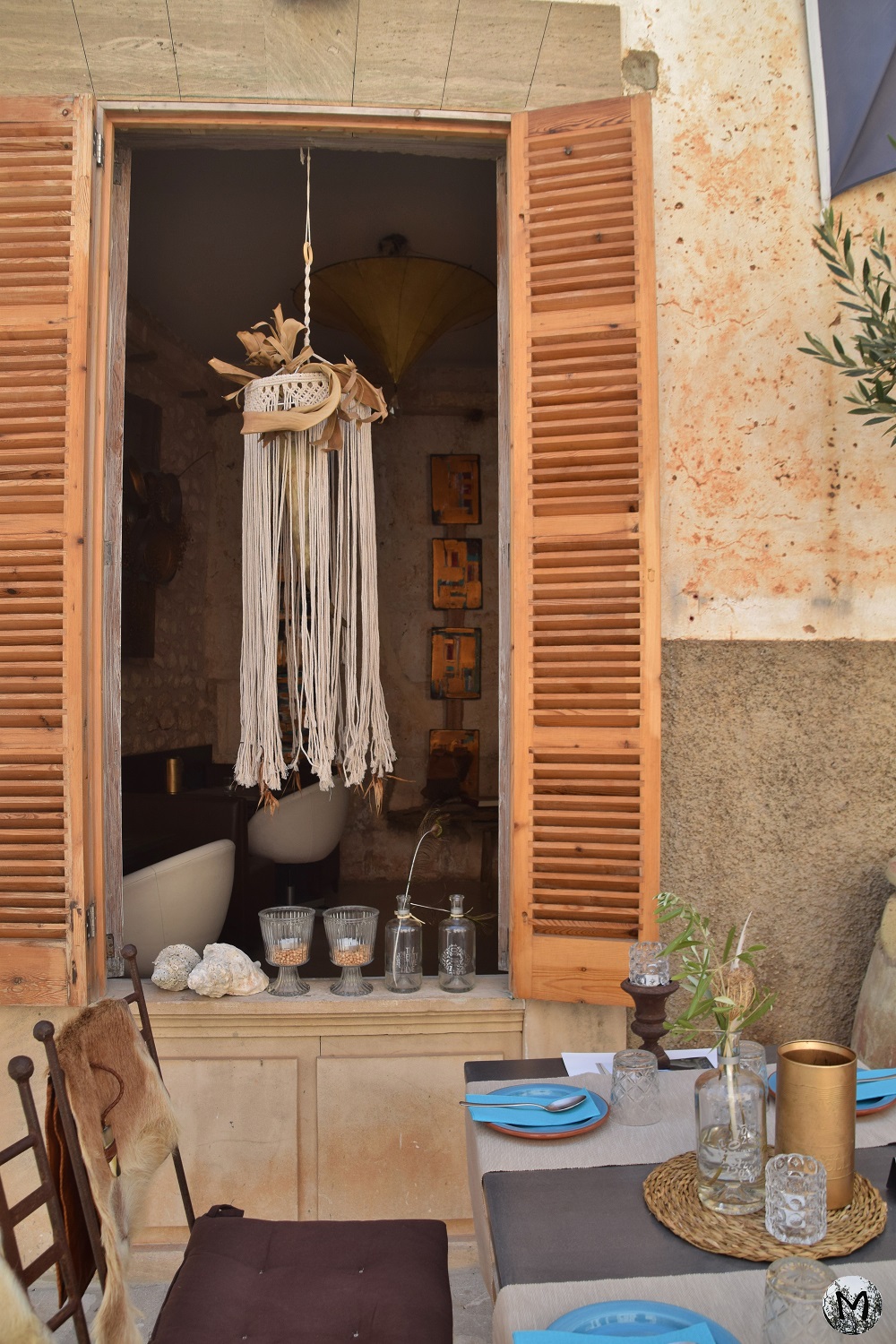 Décoration d'un restaurant de Santanyi
