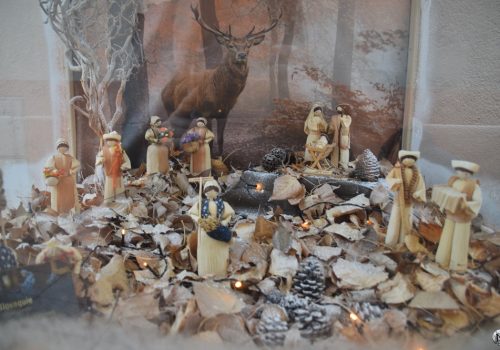 Représentation d'une crèche d'Europe de l'Est à l'exposition de Noël de Saint-Cyprien.