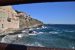 Point de vue sur la mer Méditerranée à partir du pont de la chapelle St-Vincent à Collioure.